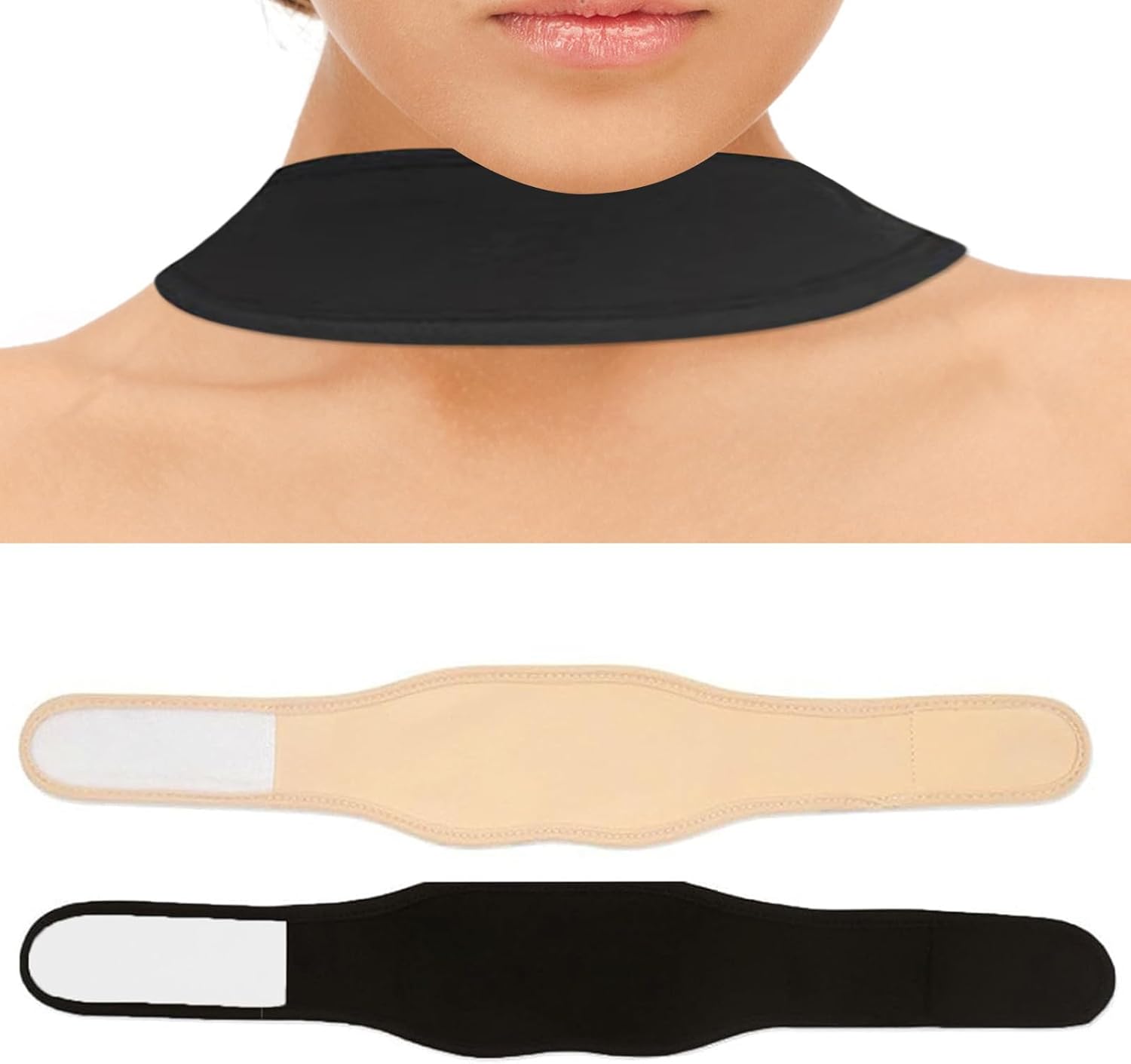 2 PCS Trach Covers for Tracheostomy, Neck Stoma Cover Breathable Dust, Tube Holder Adjustable Tracheostomy Supplies Dust, Neck Trachea Protector Adjustable Tracheostomy Supplies for Women and Men