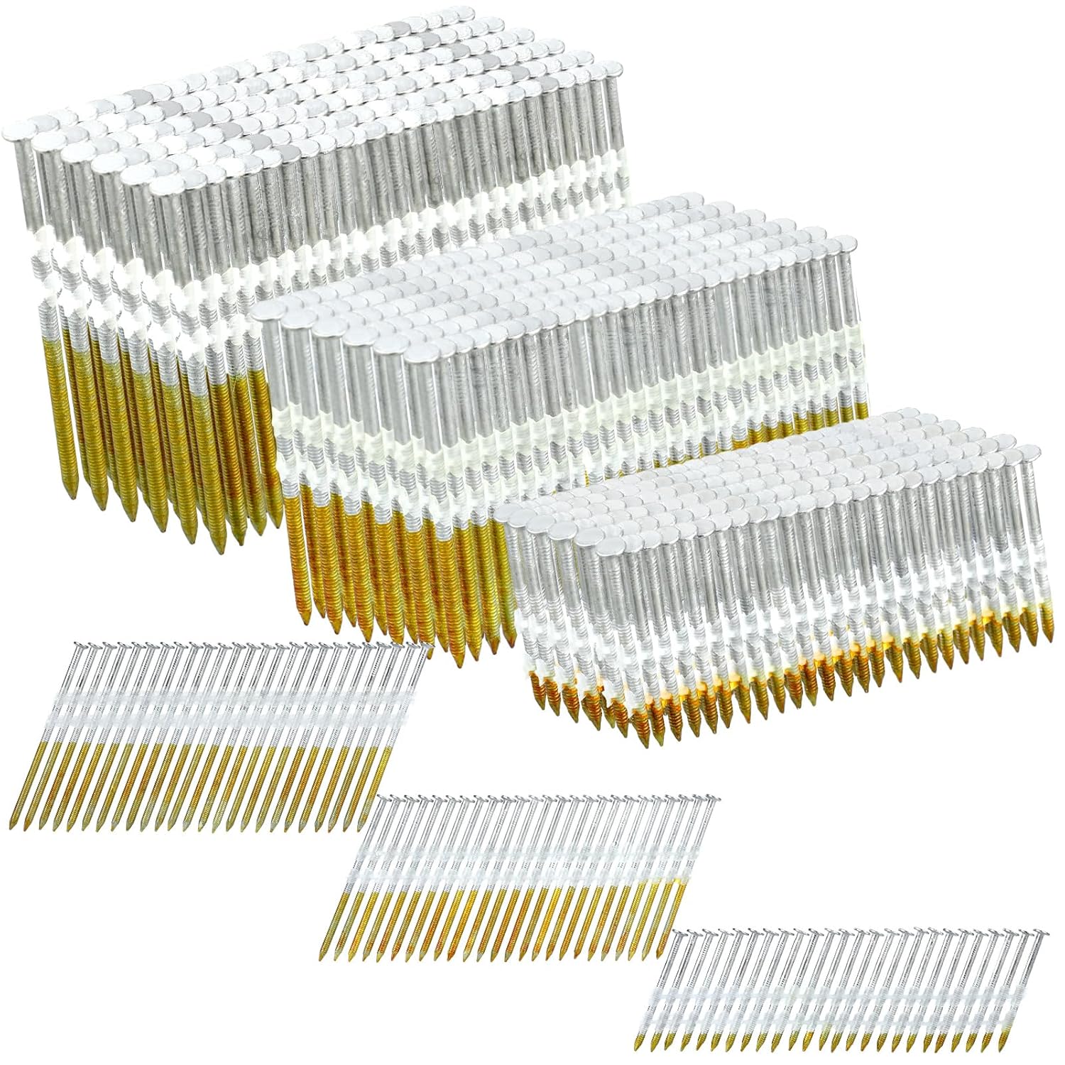 1500 Piece 1/2" Ring Shank Framing Nails