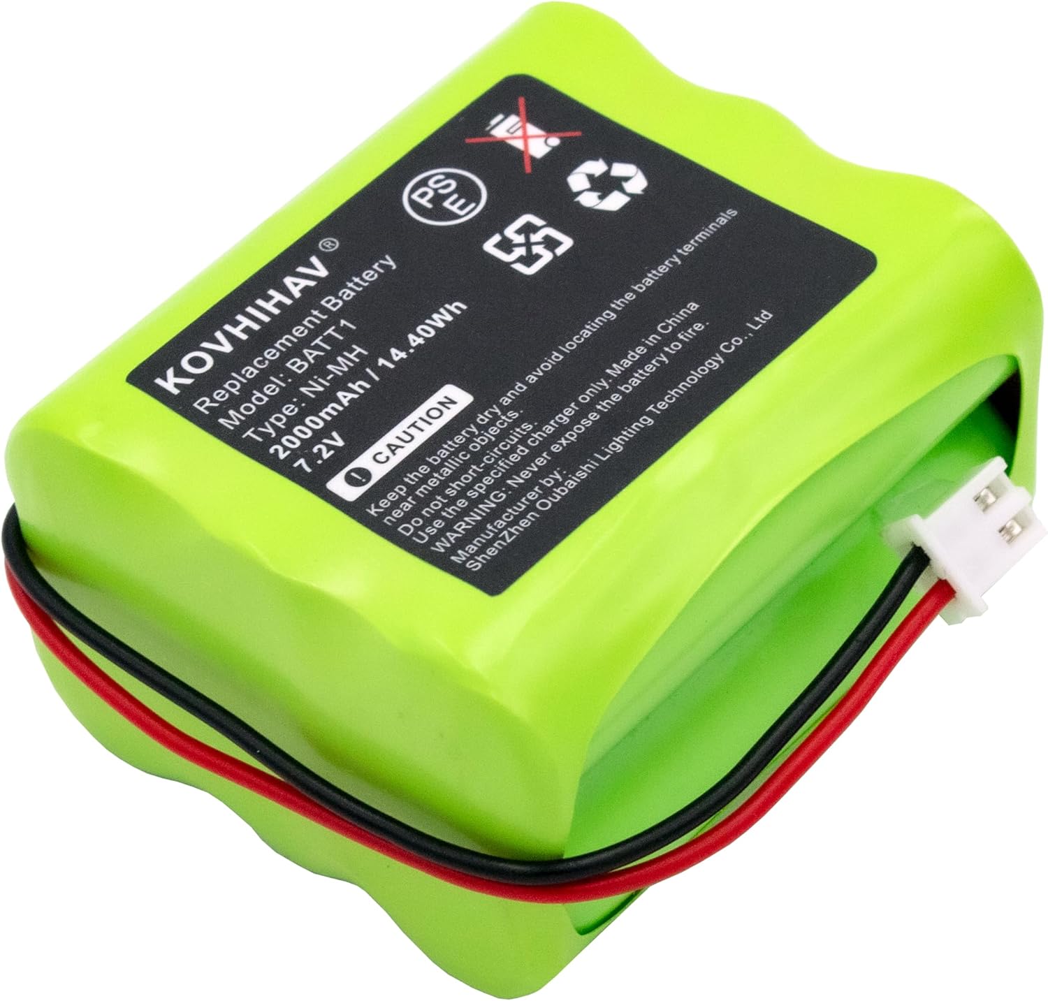 7.2V 2000mAh Replacement Battery