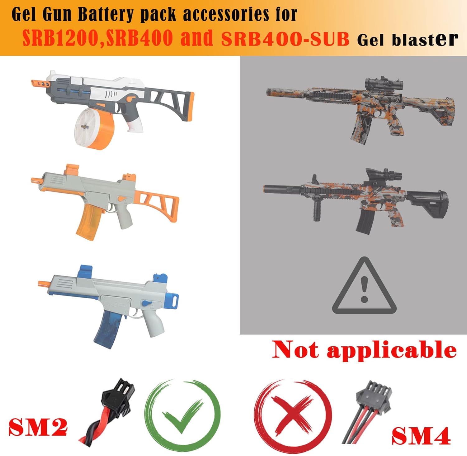 Gel Gun Battery Pack with USB Cable