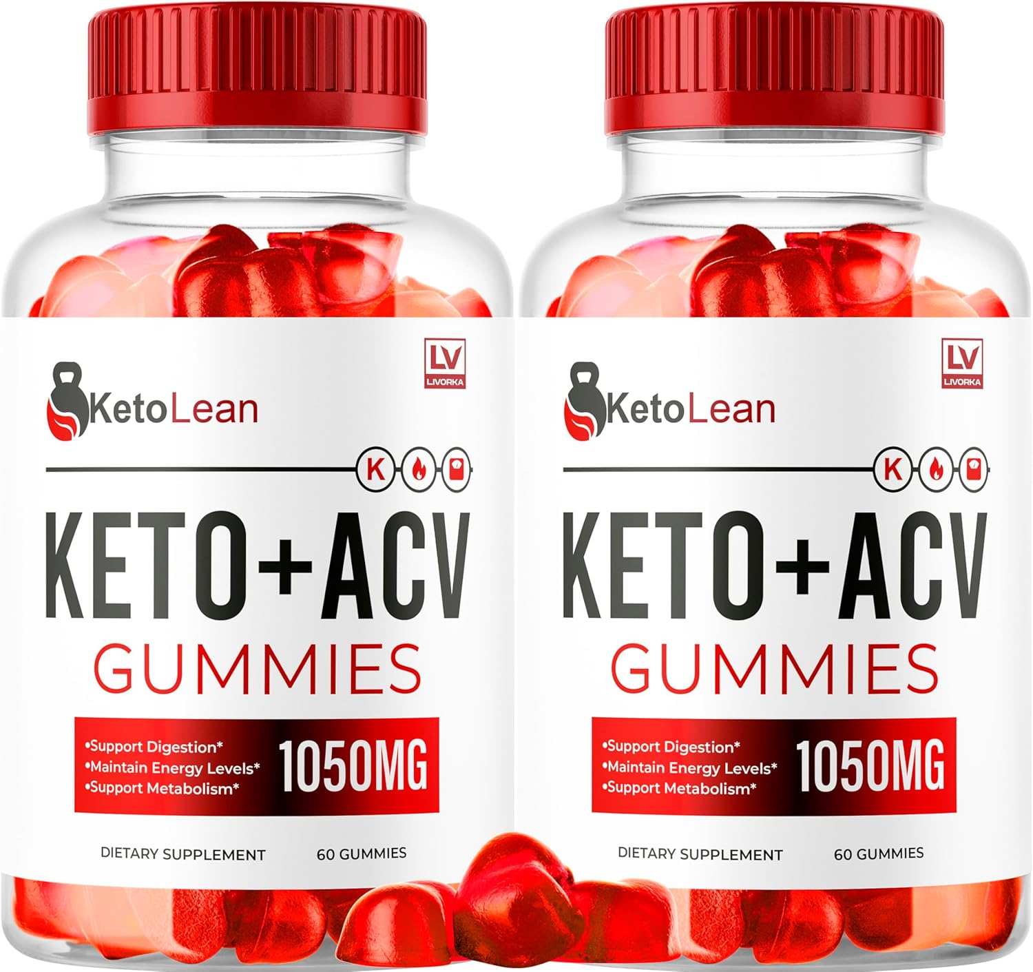 (2 Pack) Lean ACV Gummies | Lean Gummies | Lean ACV Gummies 1050mg | Ketolean Gummies | Lean Plus Gummies | Ketolean ACV Gummies | 120 Gummies for 2 Months