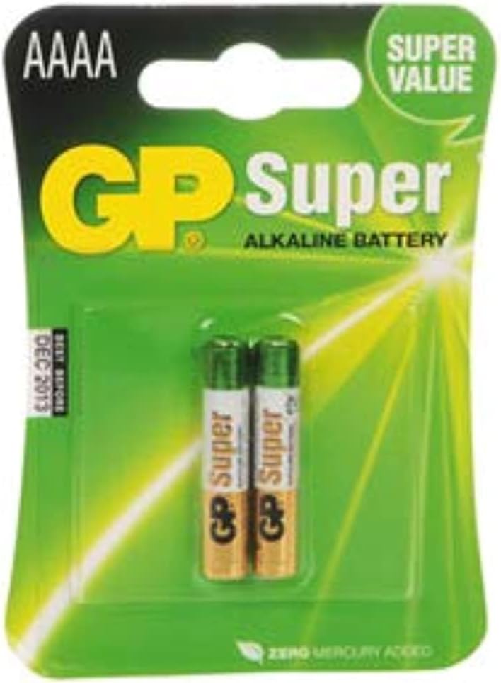 GP Battery GP25A-C2 2-Pack Super Alkaline AAAA Stack Battery