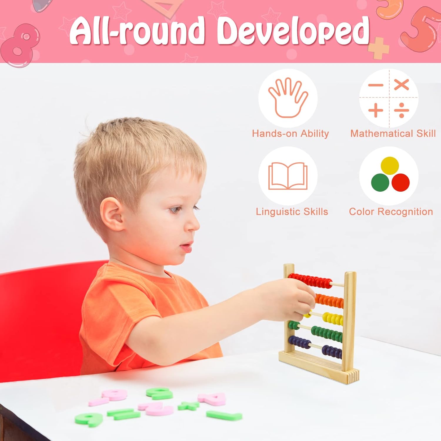 Multi-color Wooden Abacus