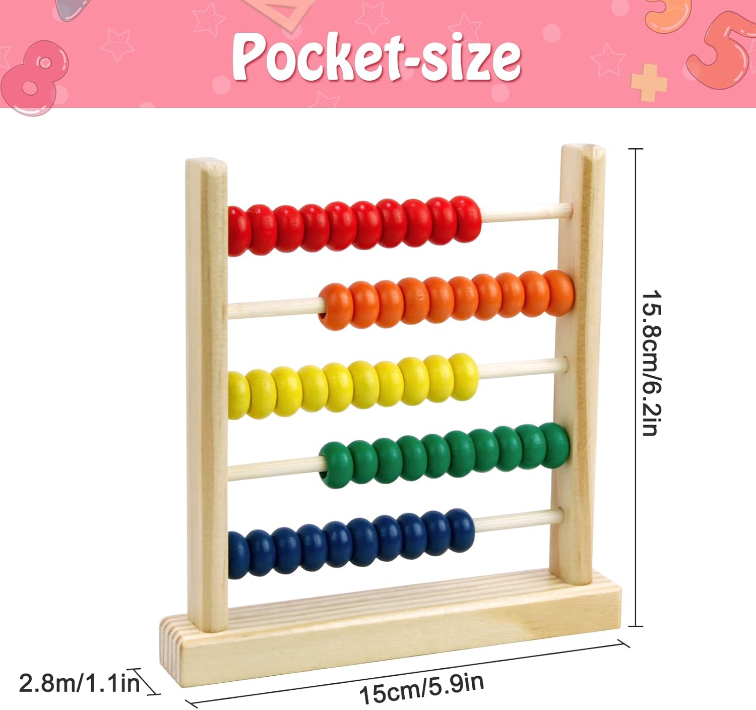 Multi-color Wooden Abacus