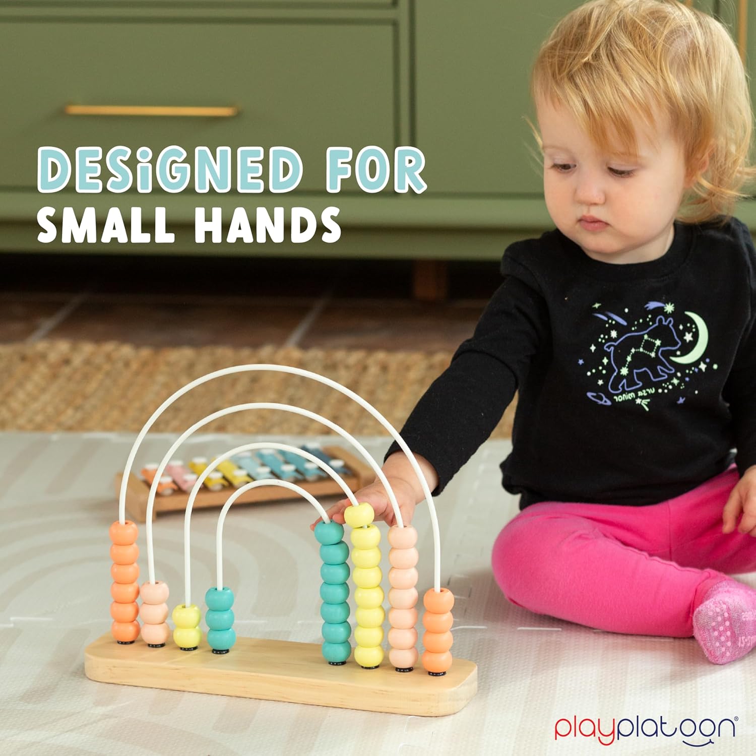 Wooden Rainbow Toy Abacus
