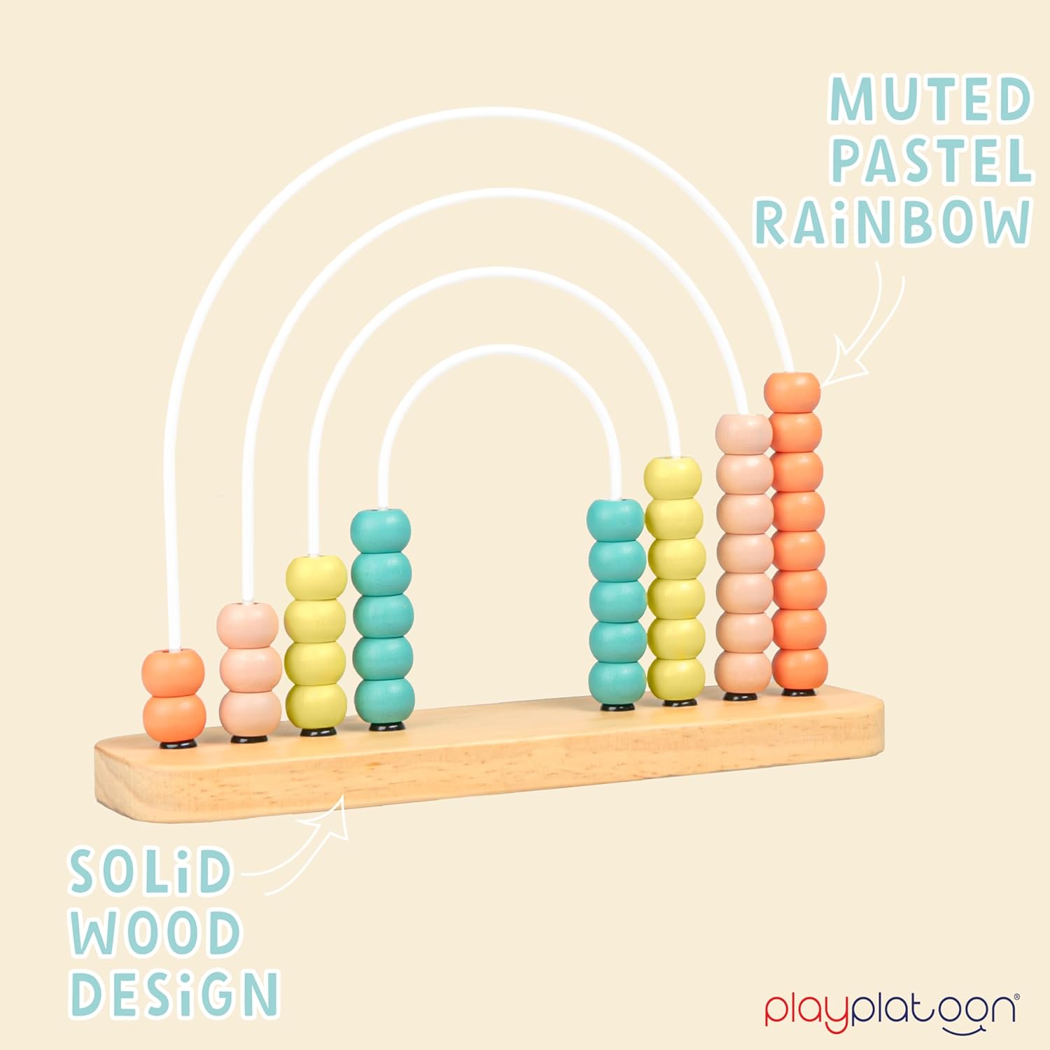 Wooden Rainbow Toy Abacus