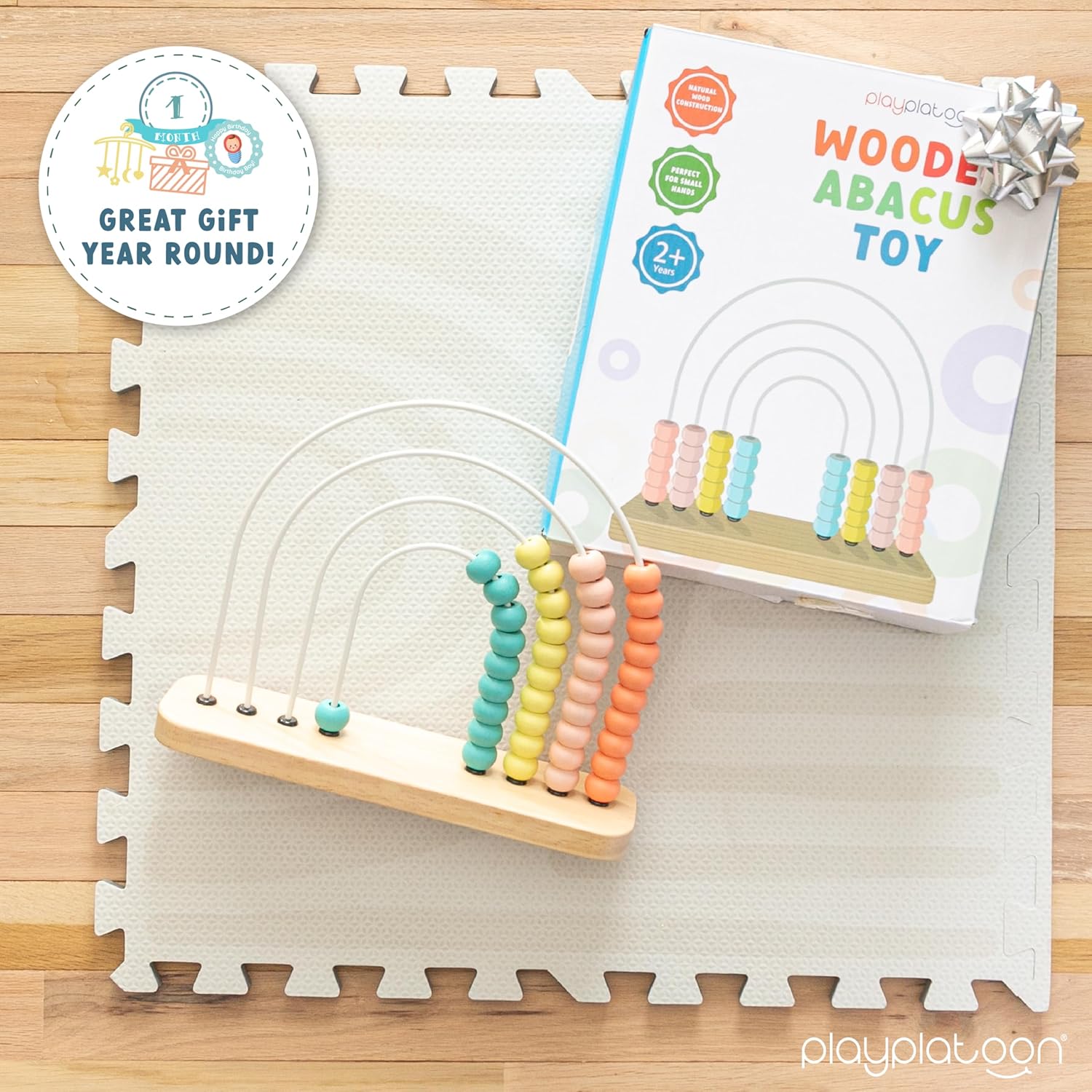 Wooden Rainbow Toy Abacus