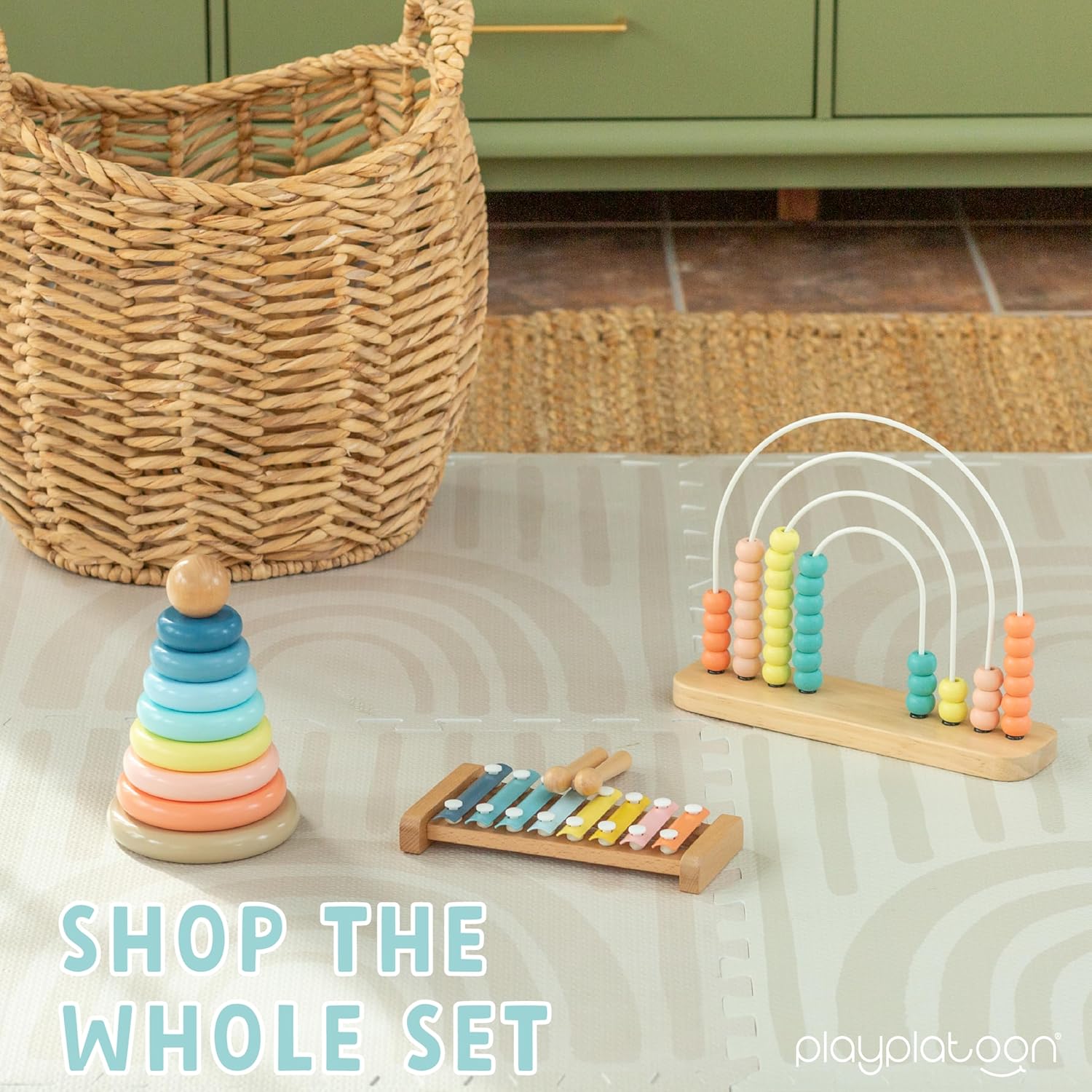 Wooden Rainbow Toy Abacus