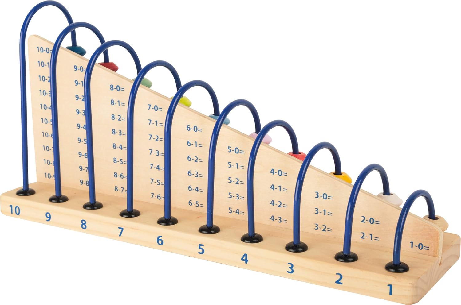 Wooden Abacus with Small Feet, Classic Educational Counting Toy