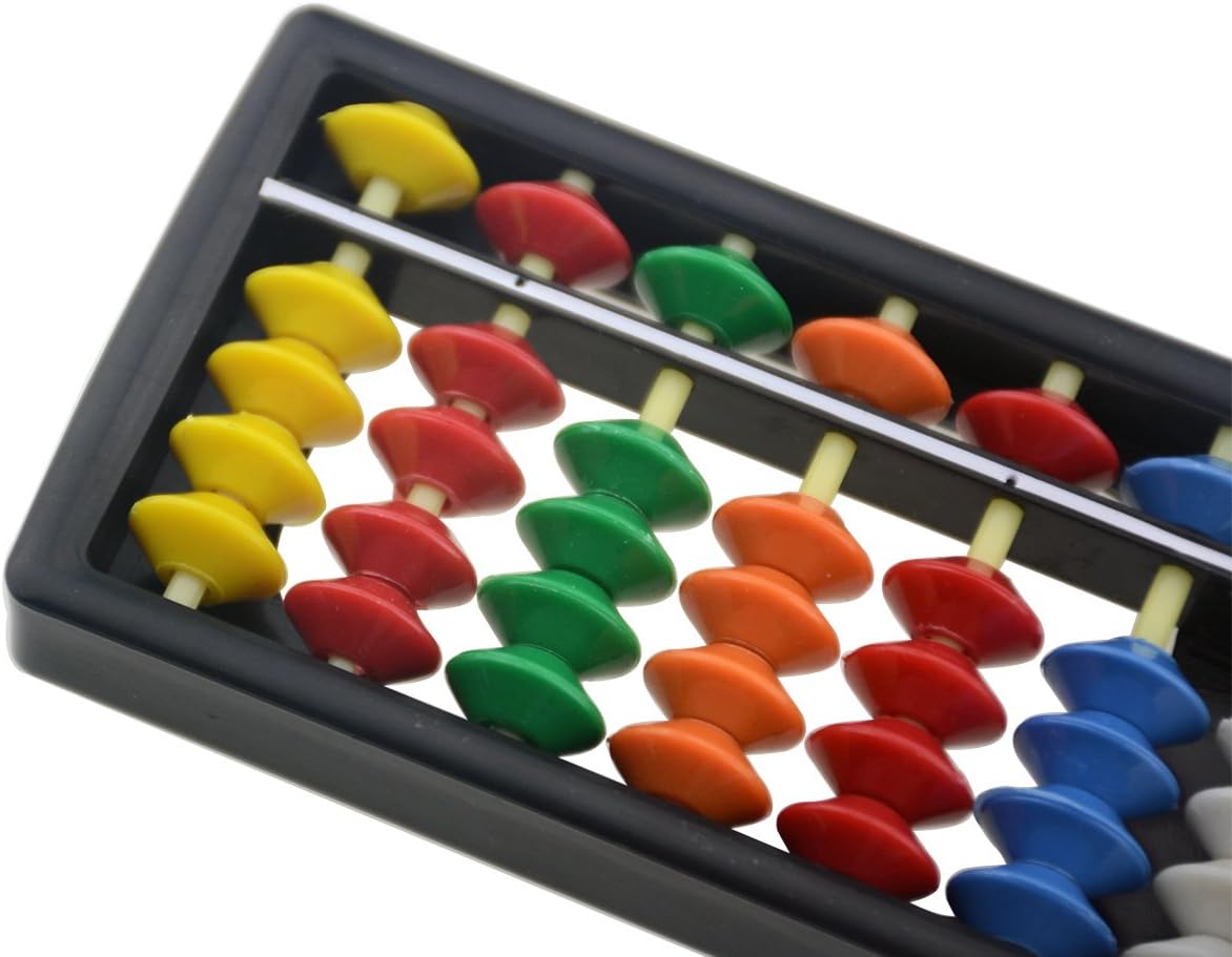13 Digit Lever with Colorful Beads Plastic Abacus Numeracy Children's Counting Tools