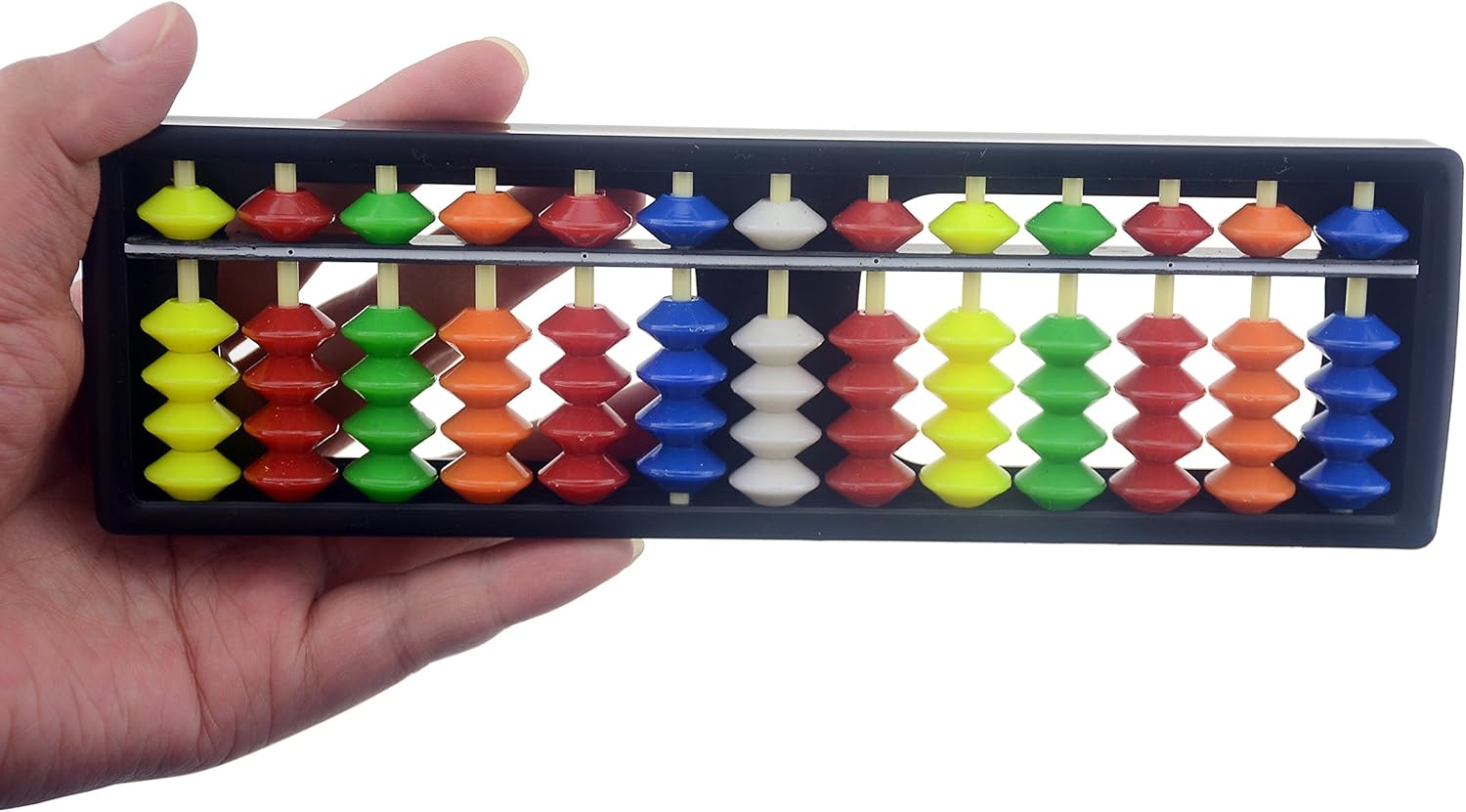 13 Digit Lever with Colorful Beads Plastic Abacus Numeracy Children's Counting Tools