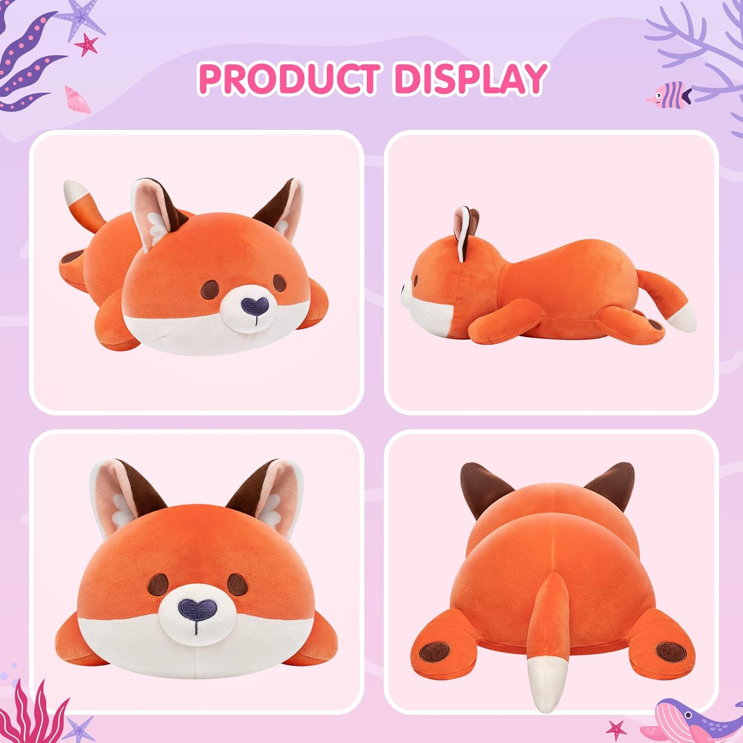 Mewaii Cute Fox Plush Pillow