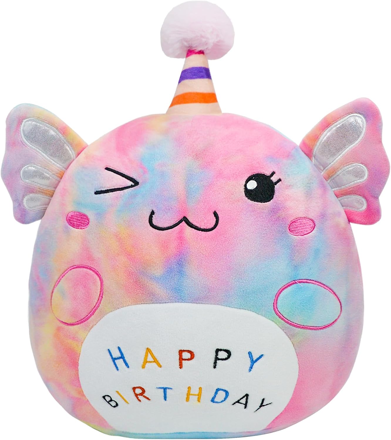 Axolotl Plush Toy, 12" Unicorn Axolotl Pillow