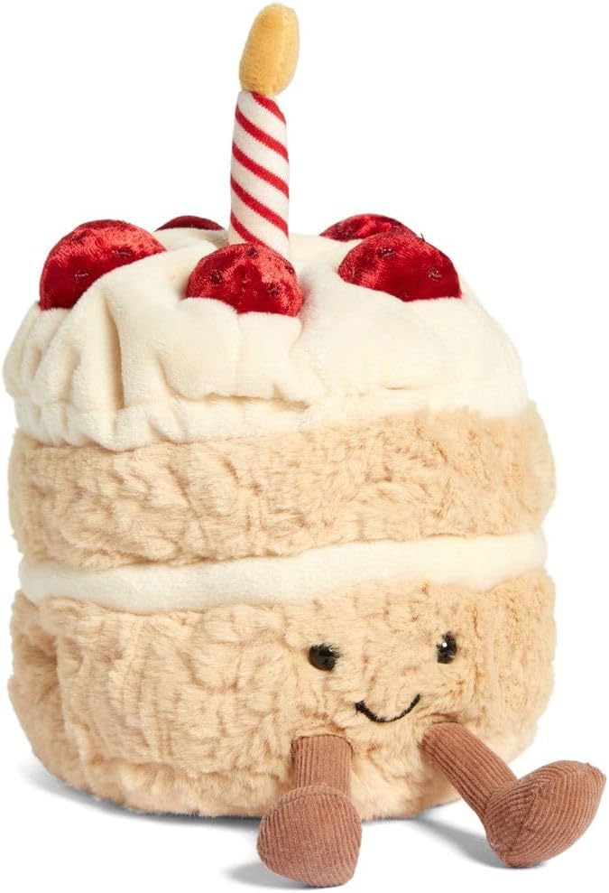 12" Heavy Weighted Plush Birthday Cake Pillow