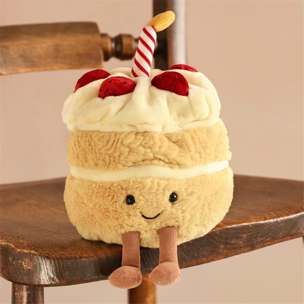 12" Heavy Weighted Plush Birthday Cake Pillow