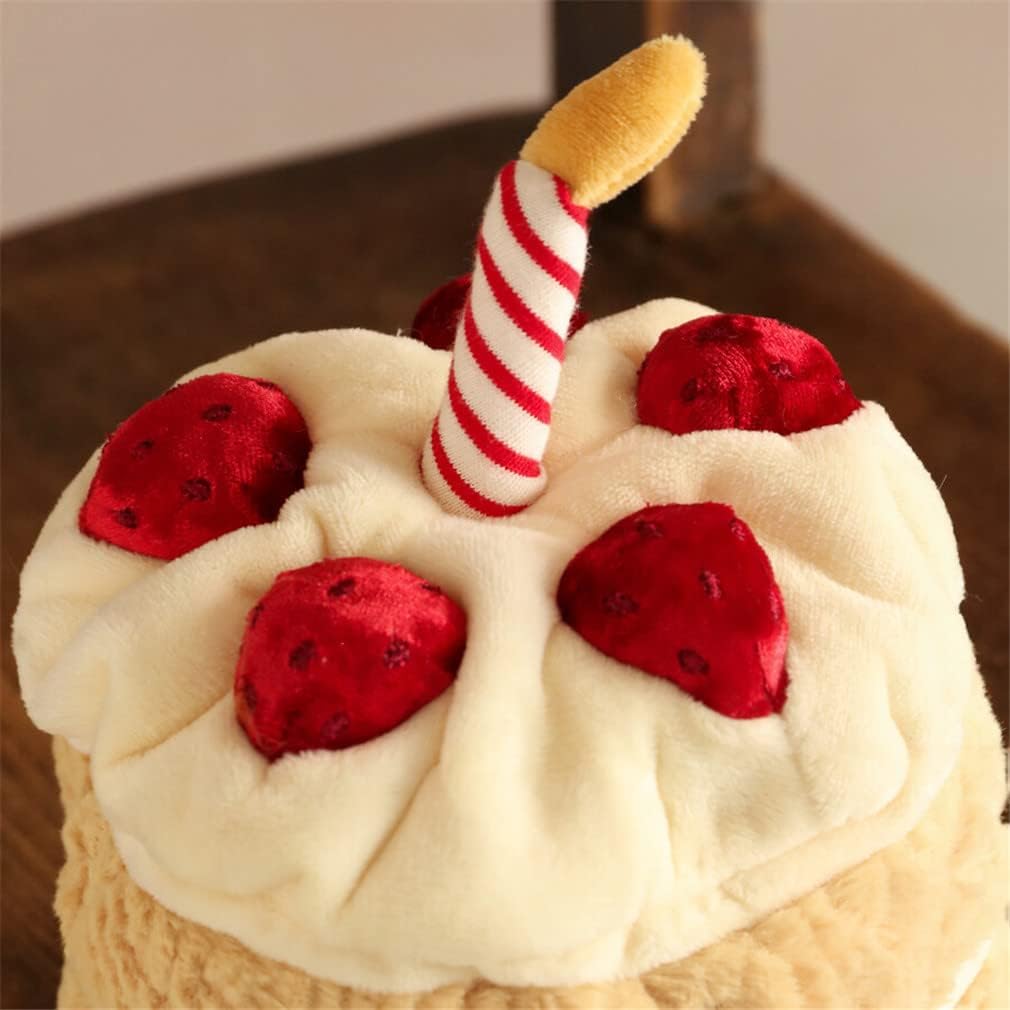 12" Heavy Weighted Plush Birthday Cake Pillow