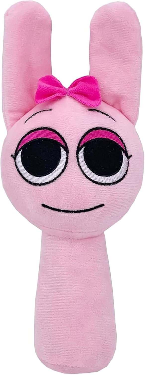 Plush Toy, 10" Sprunki Game Pillow Doll Pink