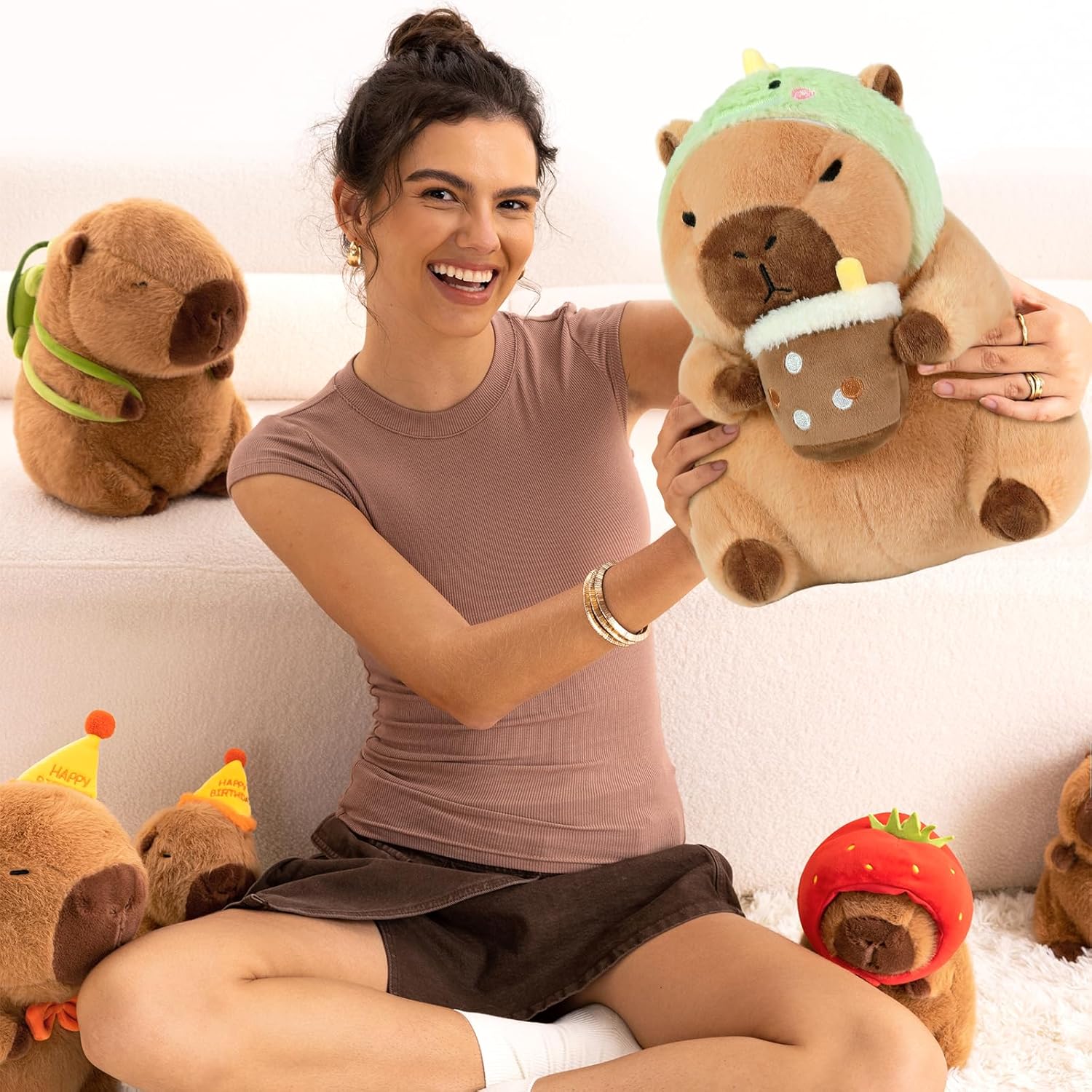 11" Ditucu Capybara Plush Pillow