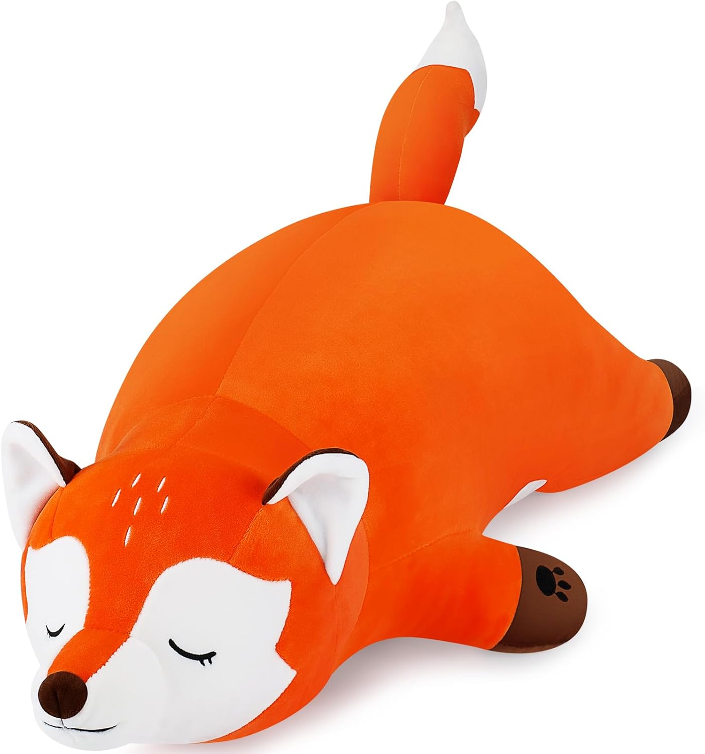 30" Giant Fox Plush Stuffed Animal Pillow