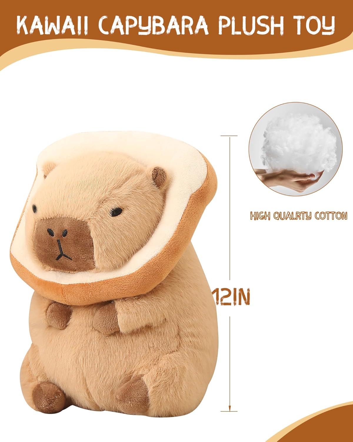 12" Capybara Plush Water Dolphin Pillow