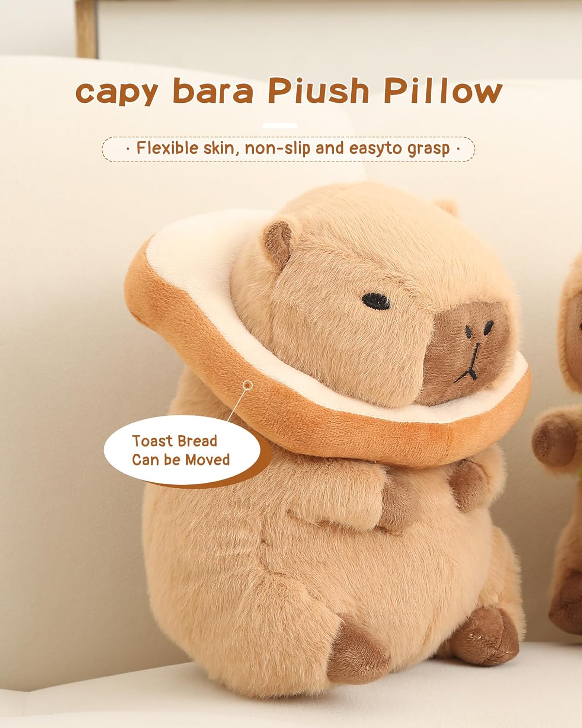 12" Capybara Plush Water Dolphin Pillow