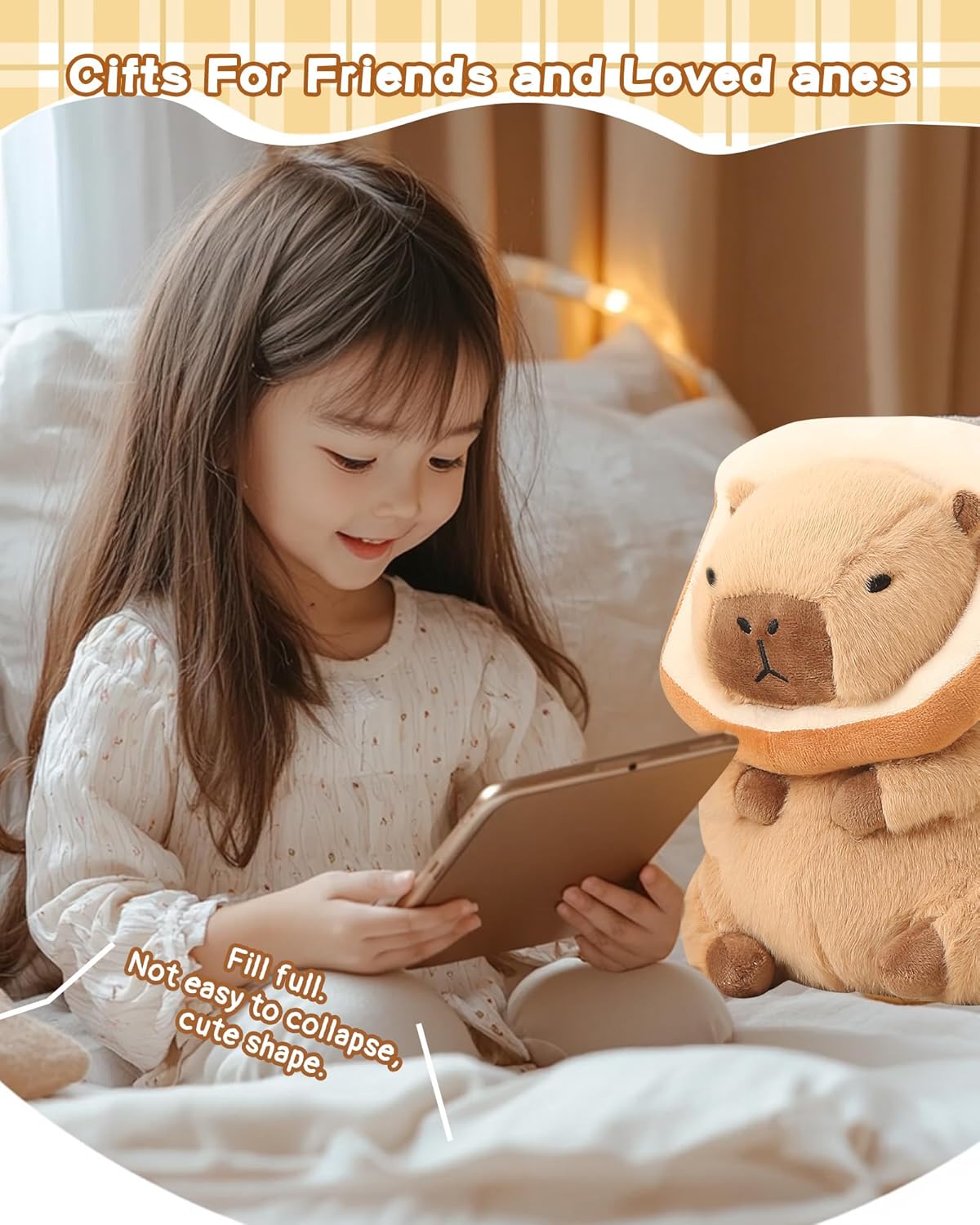 12" Capybara Plush Water Dolphin Pillow