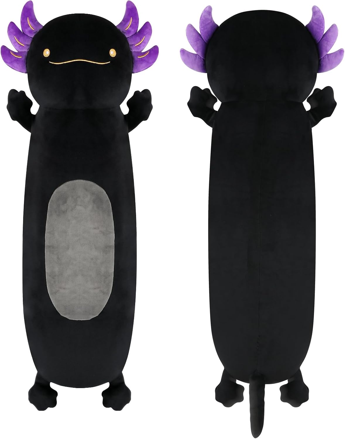 22" Giant Black Axolotl Plush Pillow