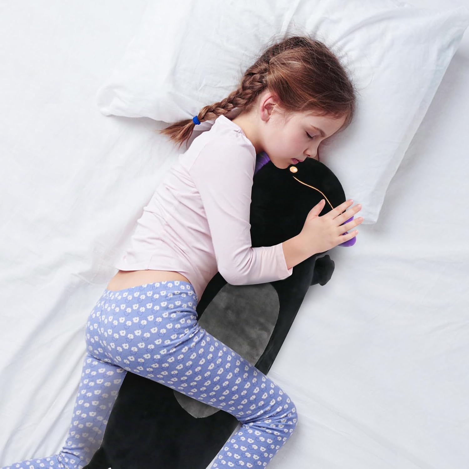 22" Giant Black Axolotl Plush Pillow
