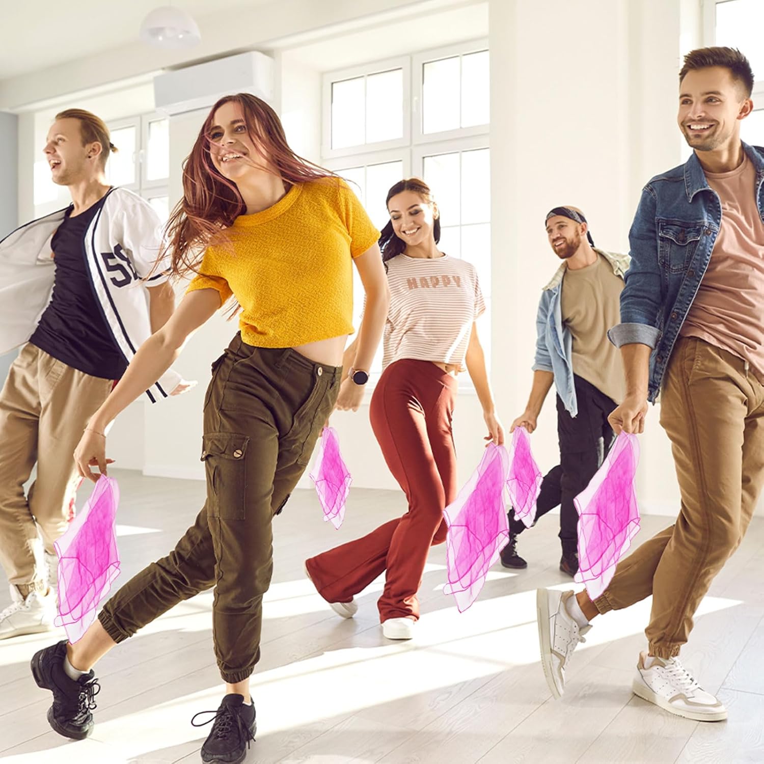 Dance Scarves, Square Juggling Scarves for Play