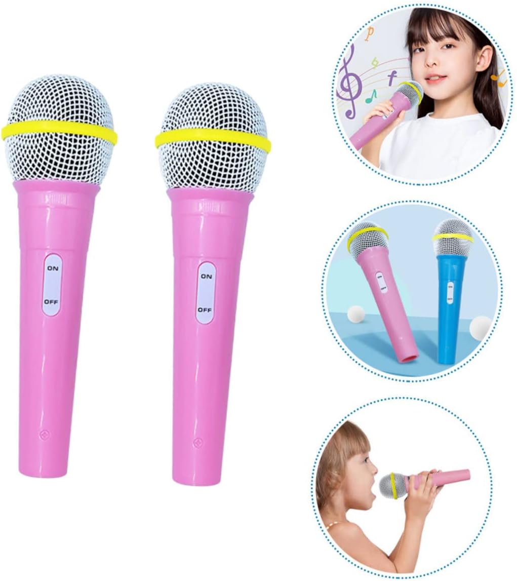 2 Pack Plastic Microphone, Role-Play Props