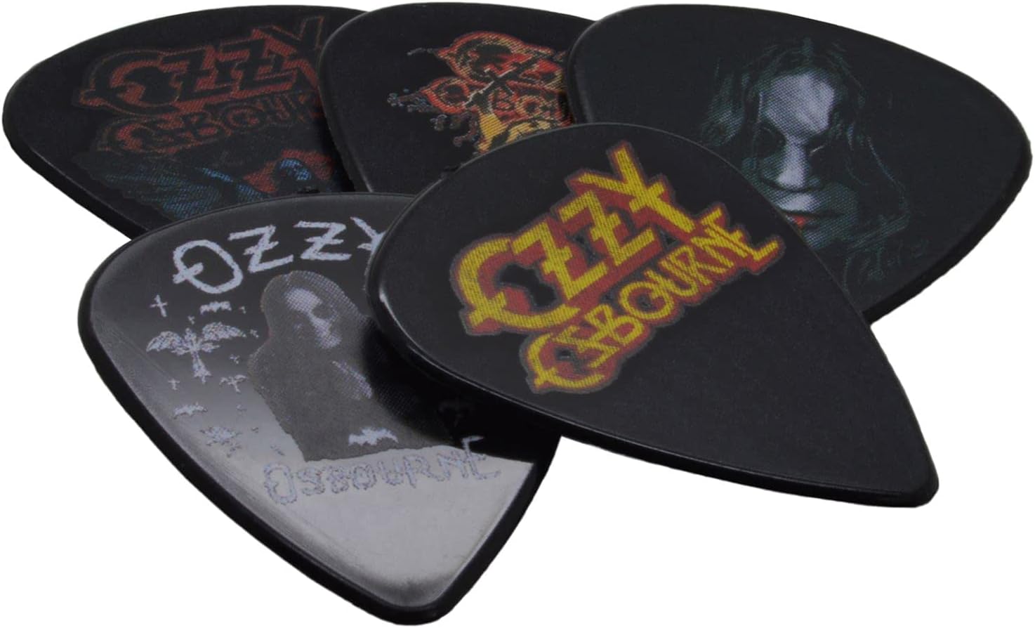 Ozzy Osbourne Heavy Duty 1mm Guitar Picks Pack Multicolored