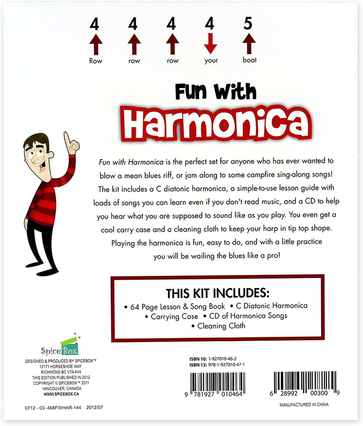 Children's Activity Set with Harmonica, 13 Beginner Songs