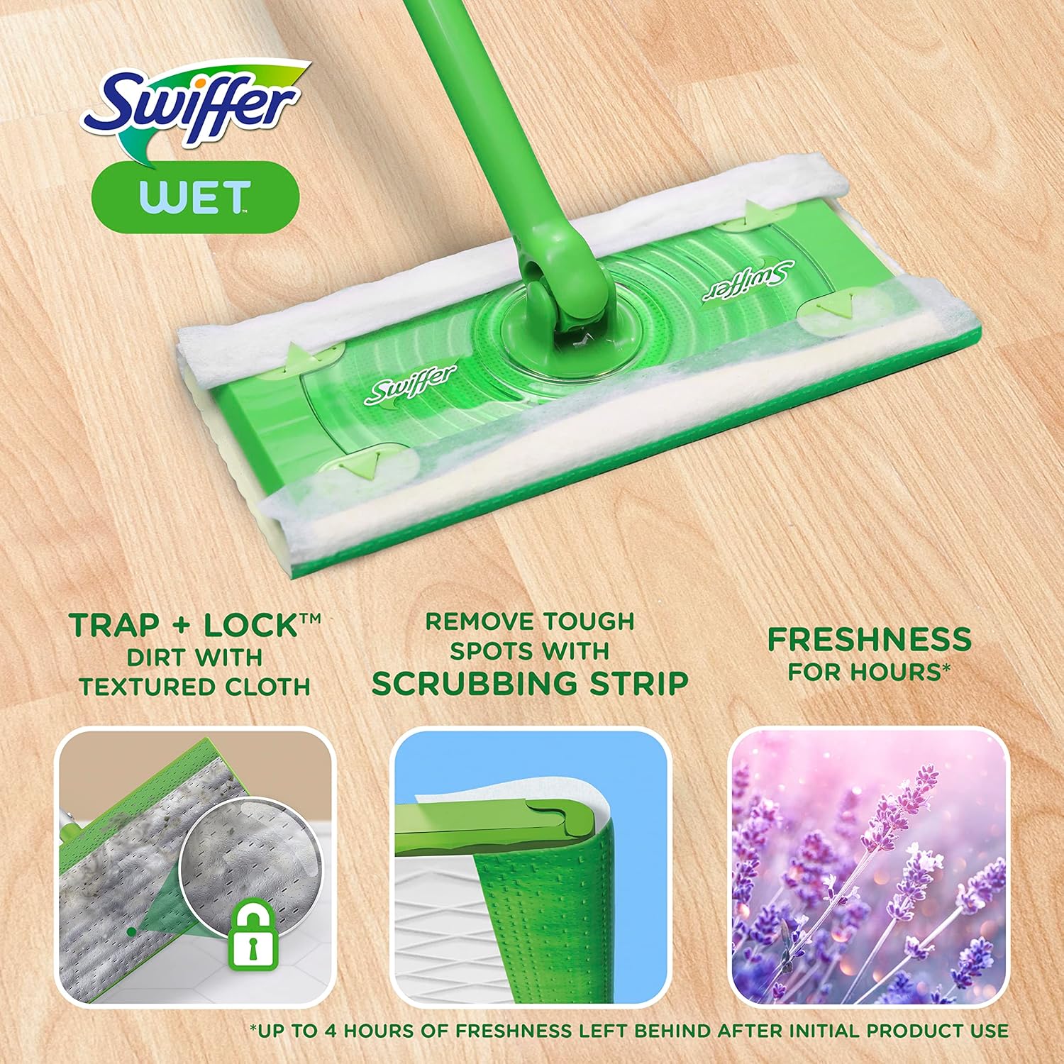 Sweeper Wet Mopping Cloth Refill - Lavender Scent and Comfort - 12 Count | H&PC-84168 | 1 | 1