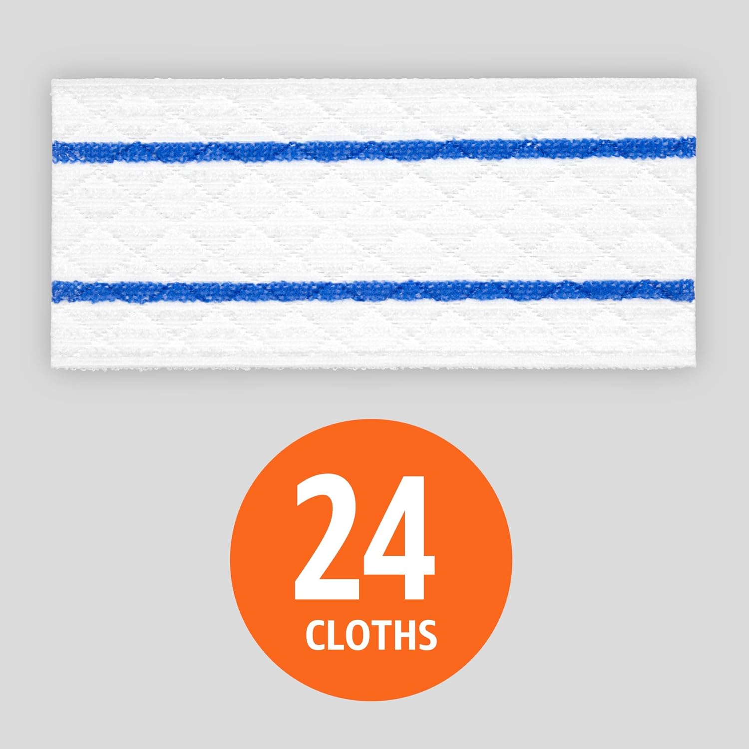 Replacement Mop Heads | Replacement Wet Mop Cloths | 24 Count | 1 Count