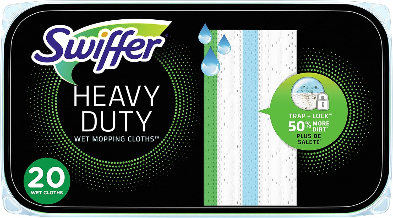 Sweep + Mop | Wet Pad Replacement | Floor Cleaner | Cleaning Cloth | Heavy Duty | Fresh | 20ct
