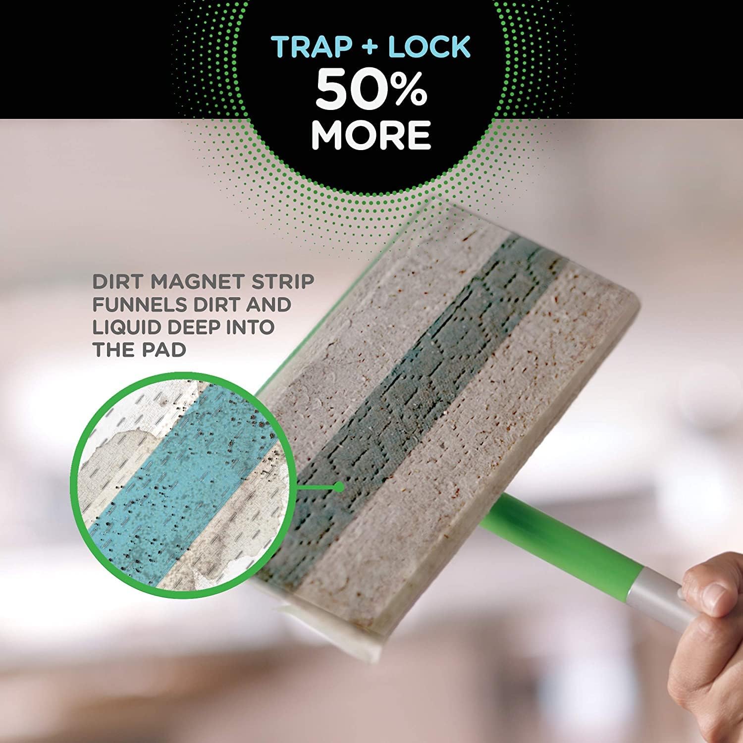 Sweep + Mop | Wet Pad Replacement | Floor Cleaner | Cleaning Cloth | Heavy Duty | Fresh | 20ct