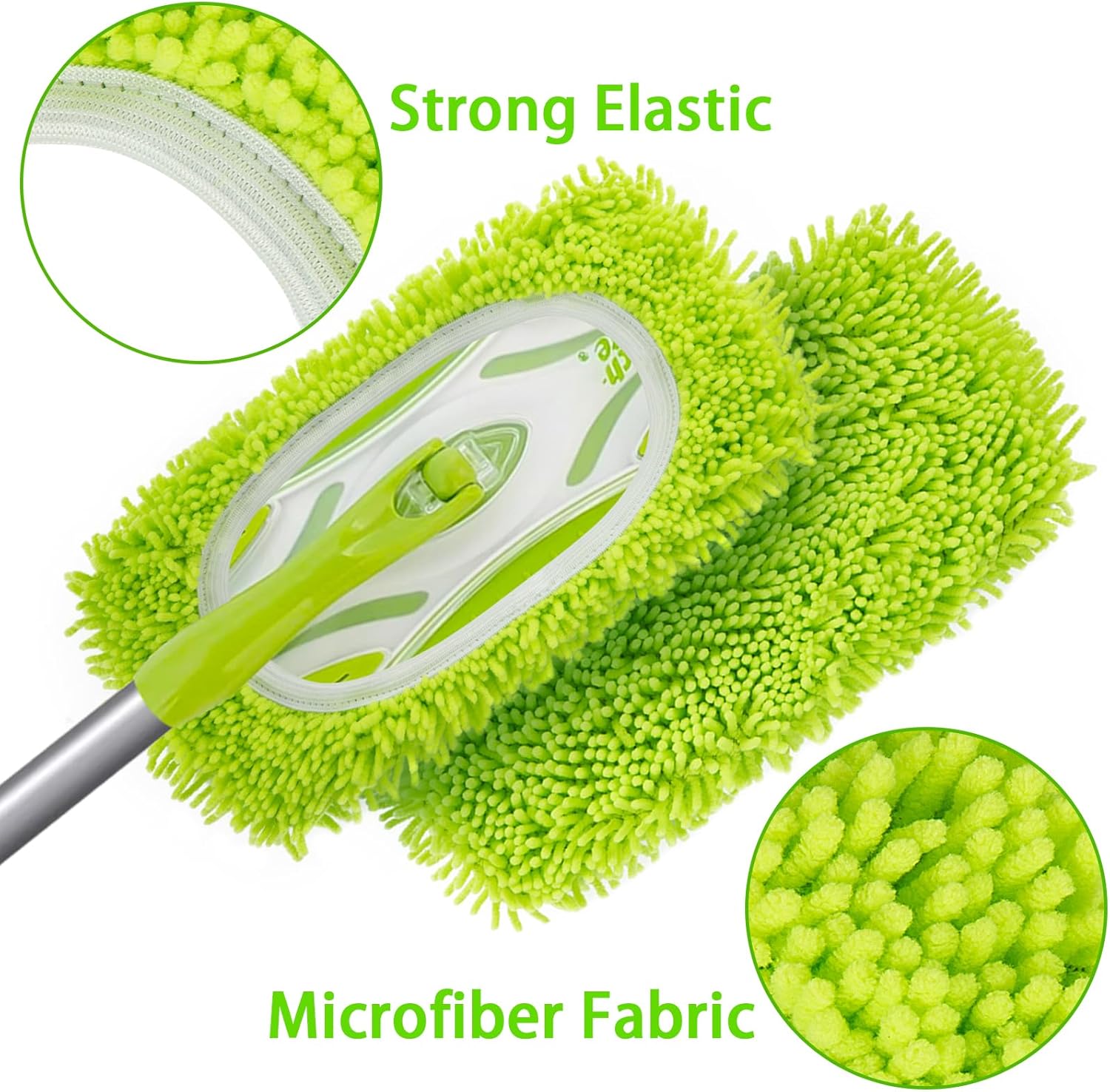 Unoutur Reusable Dry Sweeping Cloth Microfiber Wet Mop Pad Compatible Sweeper Mop Replacement Sweeping Mop Pad for Hardwood Surface Floor Cleaning (Pack of 4)