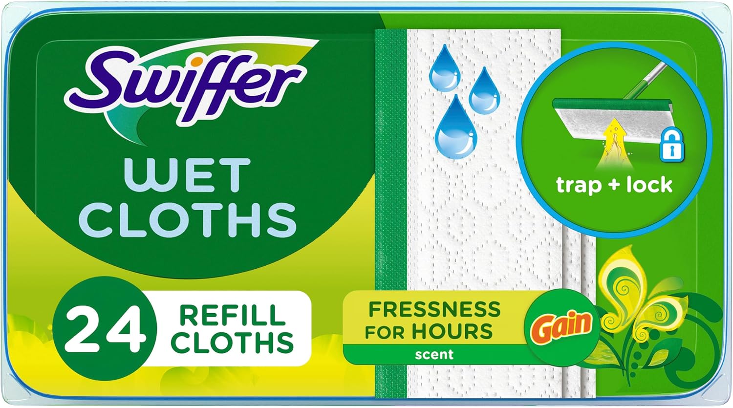 Sweeper Wet Mop | Multi-Surface Floor Cleaner | Original Scent | 24 Count