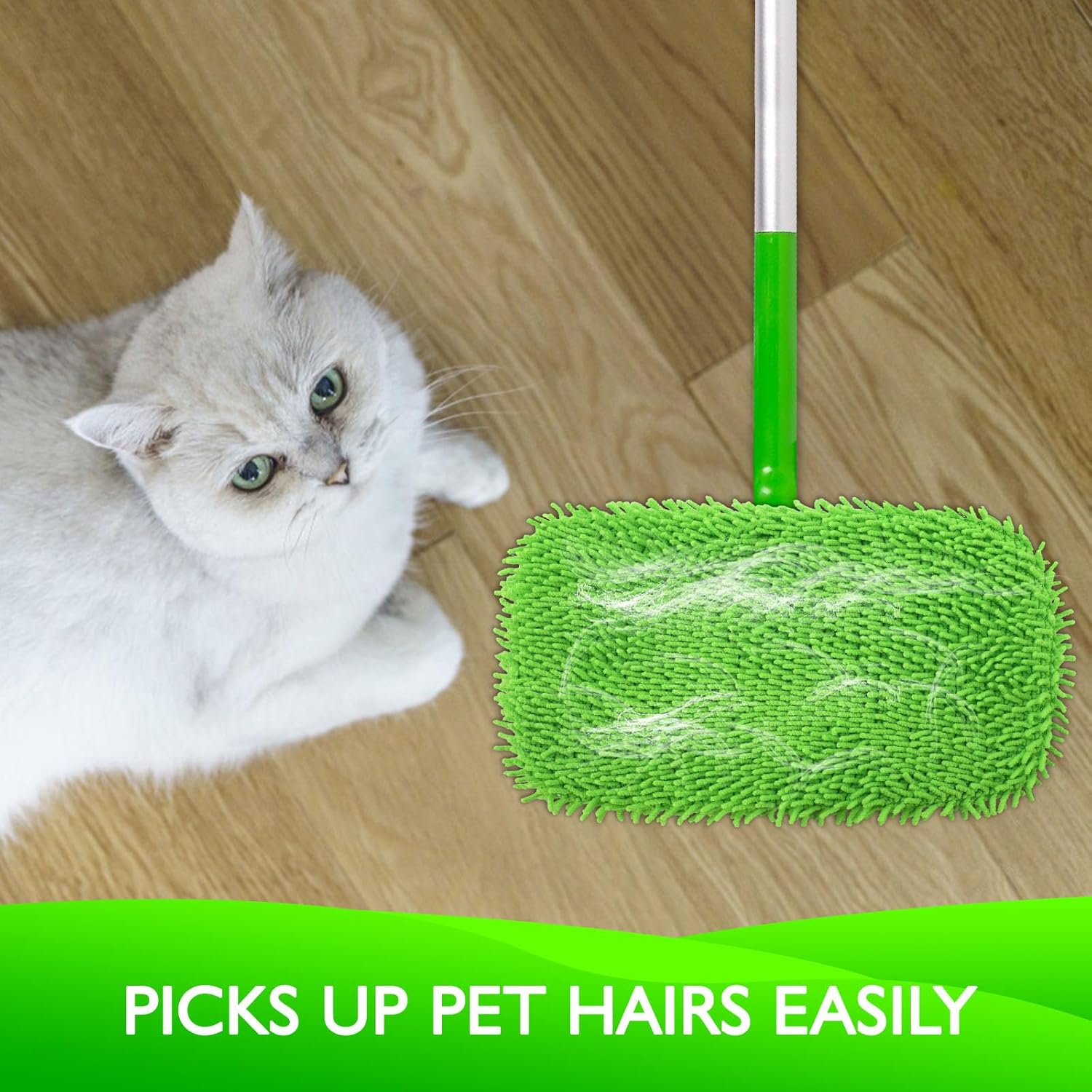 4 Pack Washable Dry/Wet Microfiber Mop Refill Pads