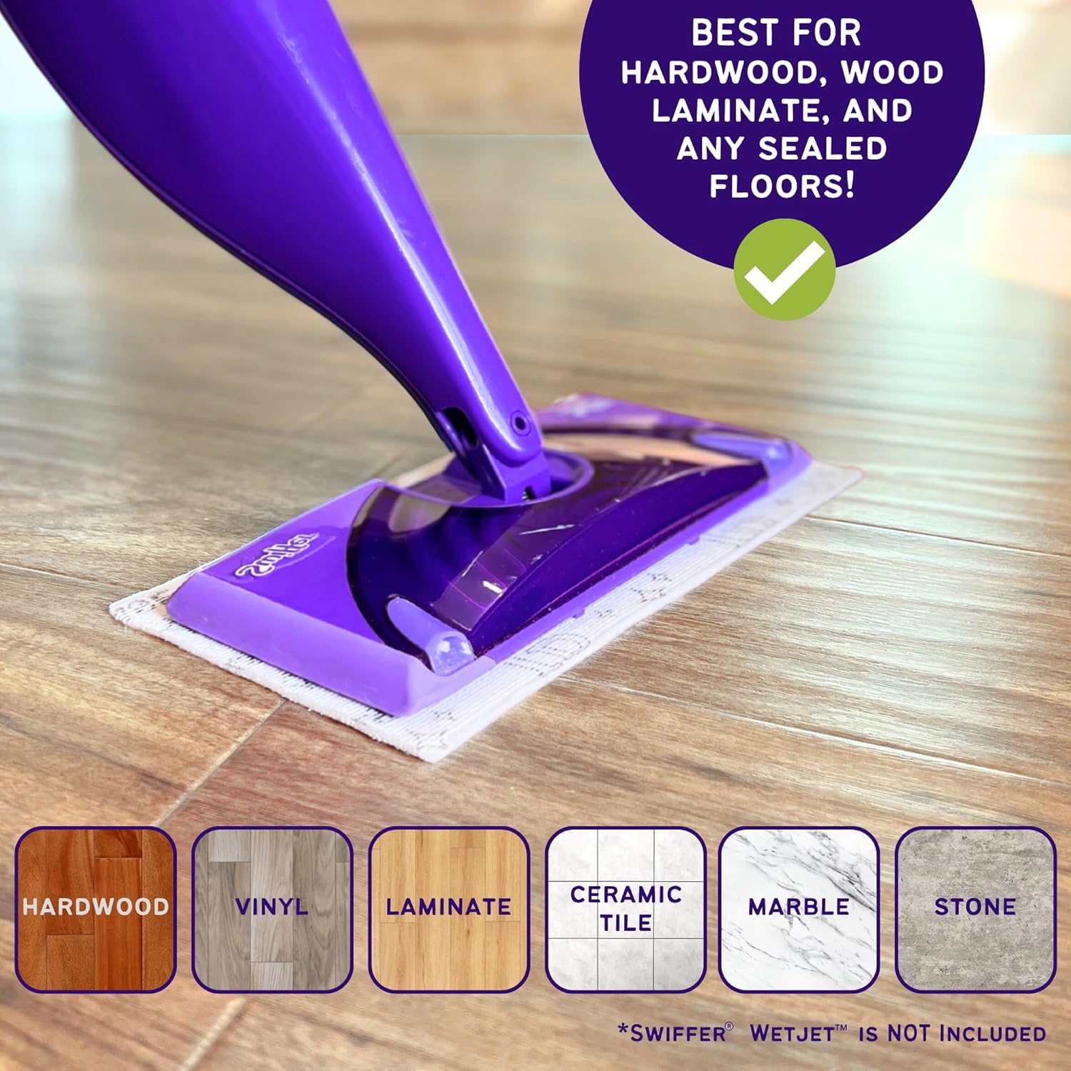 Microfiber Floor Cleaner Spray Mop Pad | 48 Pieces for Multi-Purpose Multi-Surface | Hardwood | Spray Mop Pad Replacements