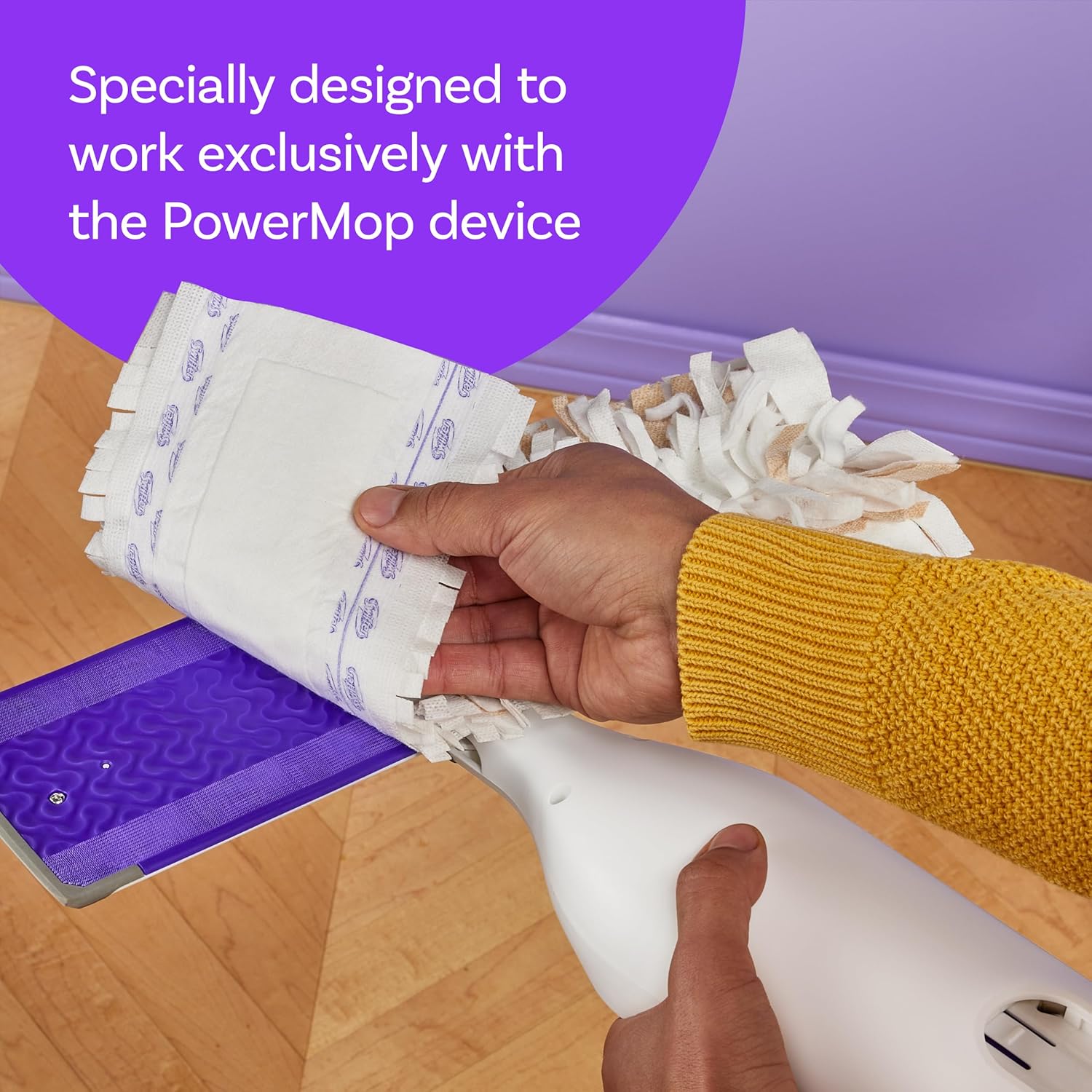 PowerMop Replacement Wooden Mopping Pads for Floor Cleaning | Pack of 11