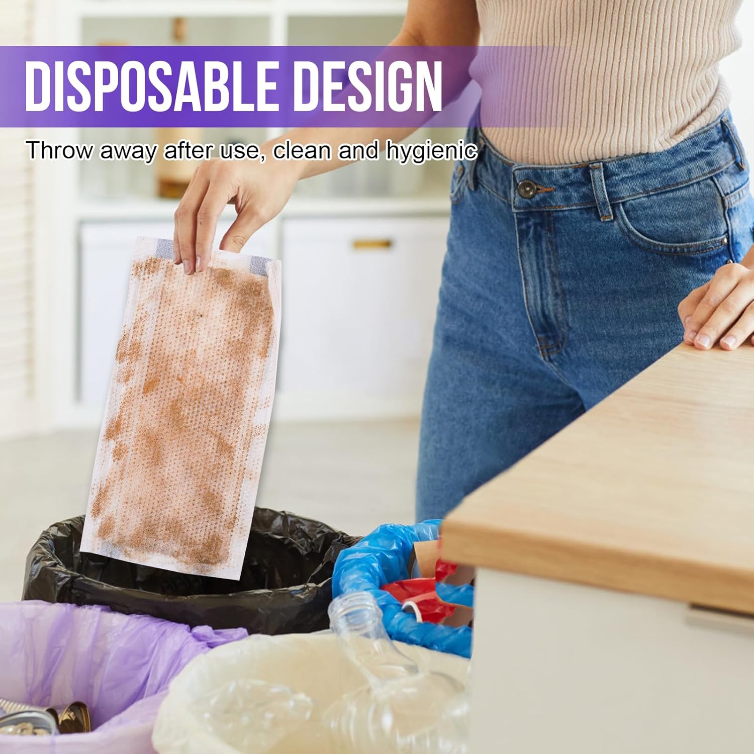 Wet Spray Mop Mop Pad Replacement | Disposable Multi-Surface Wet Hardwood Floor Cleaner Spray Mop Pad Replacement | Thickness Absorbent (60)