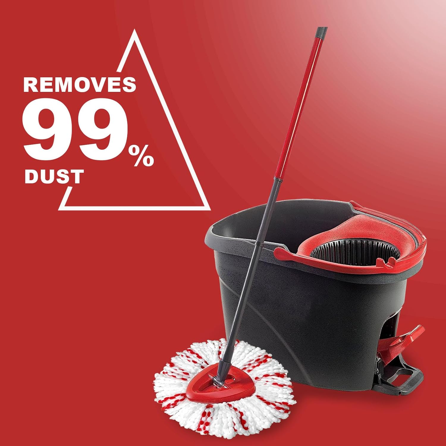Replacement Mop Heads - 40% more cleaning power | 3-piece replacement rotary mop heads | easy to unscrew 1 canister system | easy to clean | microfiber | machine washable