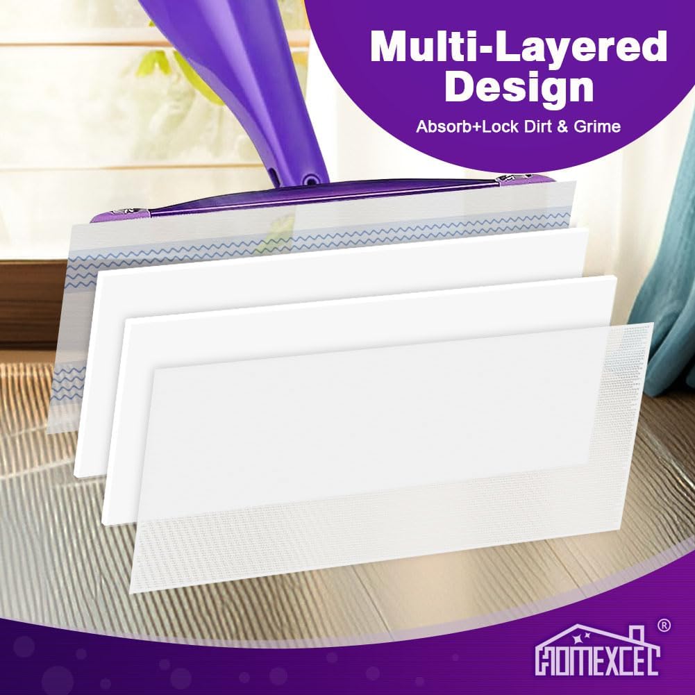 Multi-Surface Dry Floor Mop Pad Compatible with - Multi-Purpose Multi-Surface Floor Cleaner Spray Mop Pad for Hardwood Floors | Pack of 16