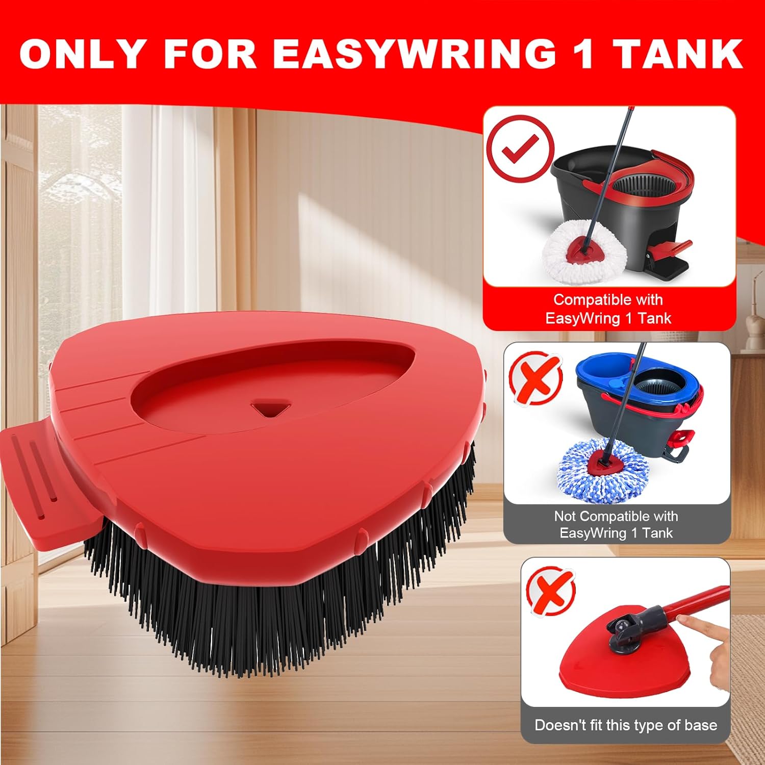 2 Piece Upgraded Hard-bristle Brush Refills