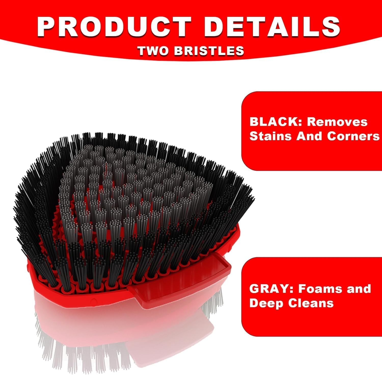 2 Piece Upgraded Hard-bristle Brush Refills