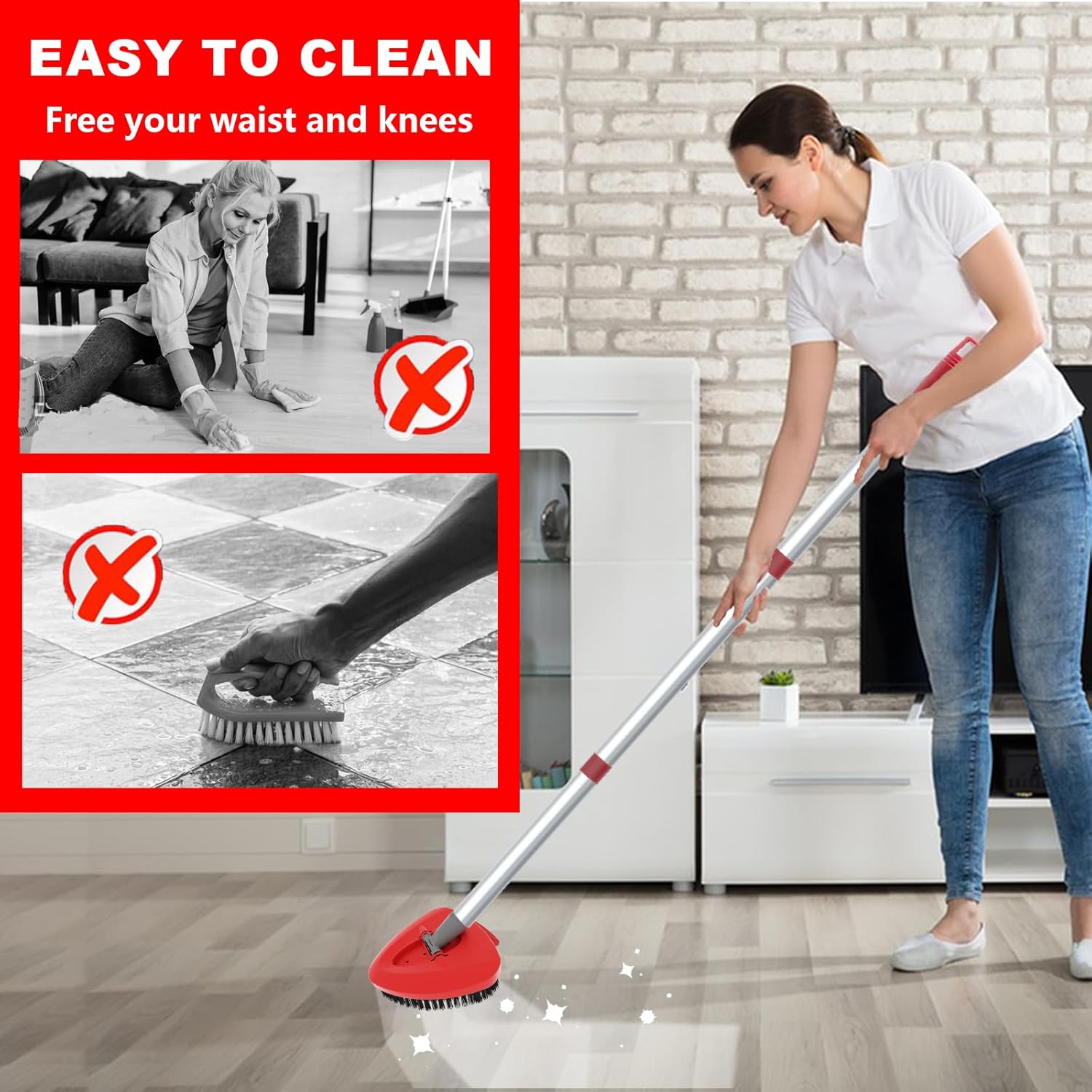 2 Piece Upgraded Hard-bristle Brush Refills
