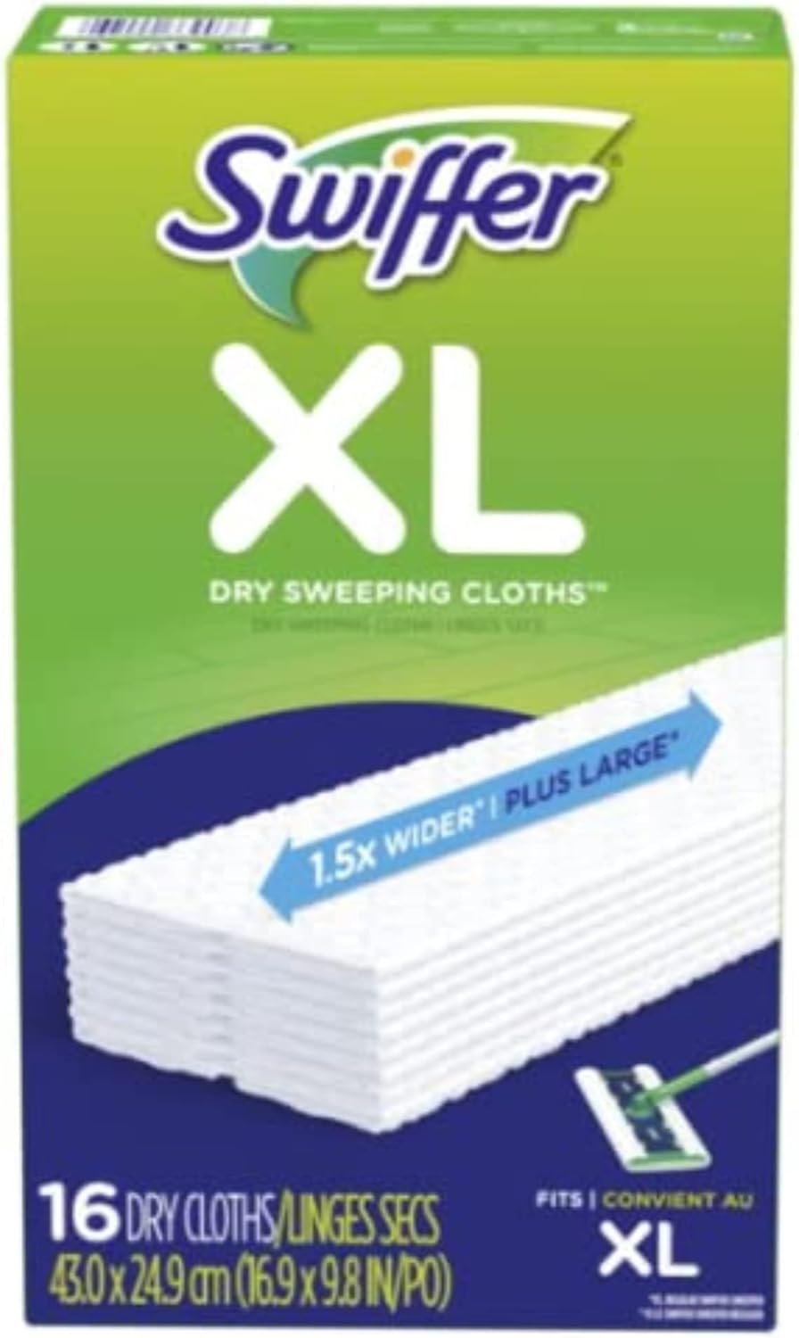 Sweeper X-Large Disposable Sweeping Cloths | 16 pcs (Pack of 3)
