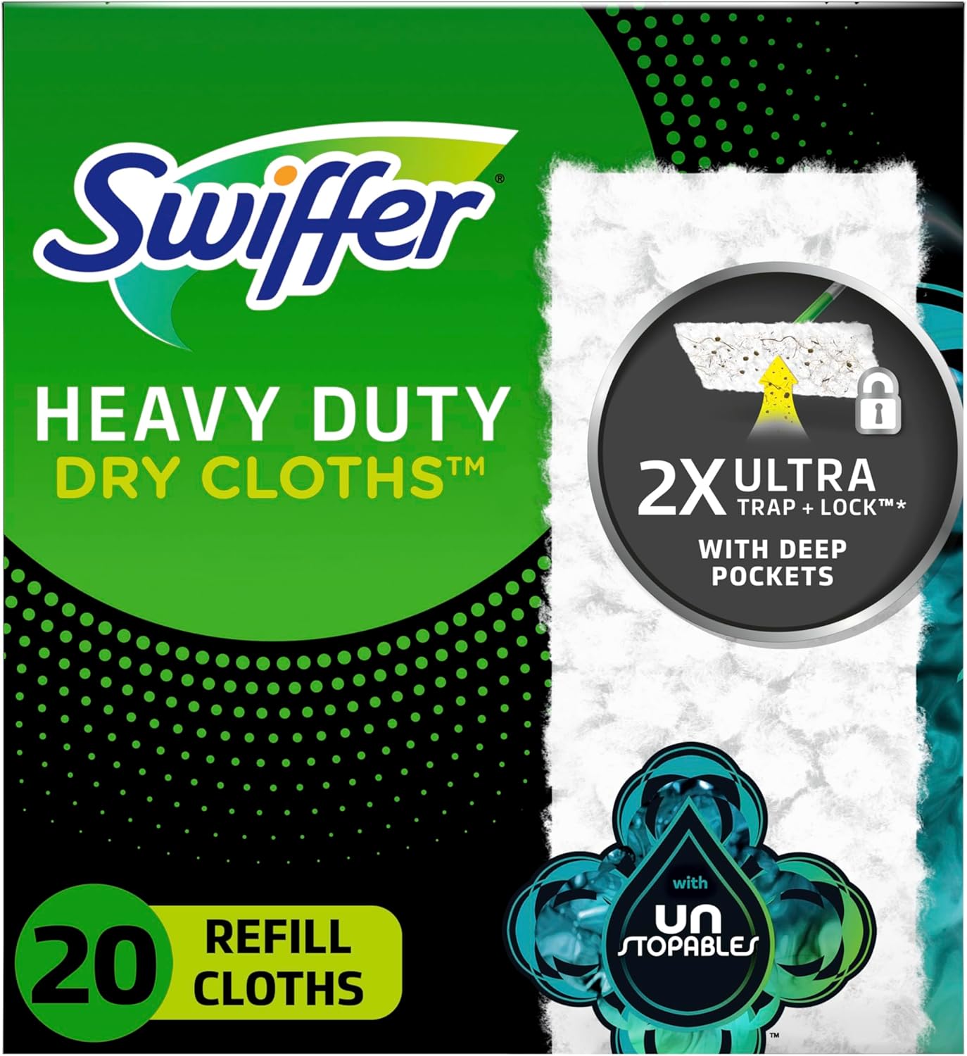 Sweeper Heavy Duty Dry Multi-Surface Replacement Cloths for Sweeping and Cleaning | Non-Stop Fresh Scent | Pack of 20