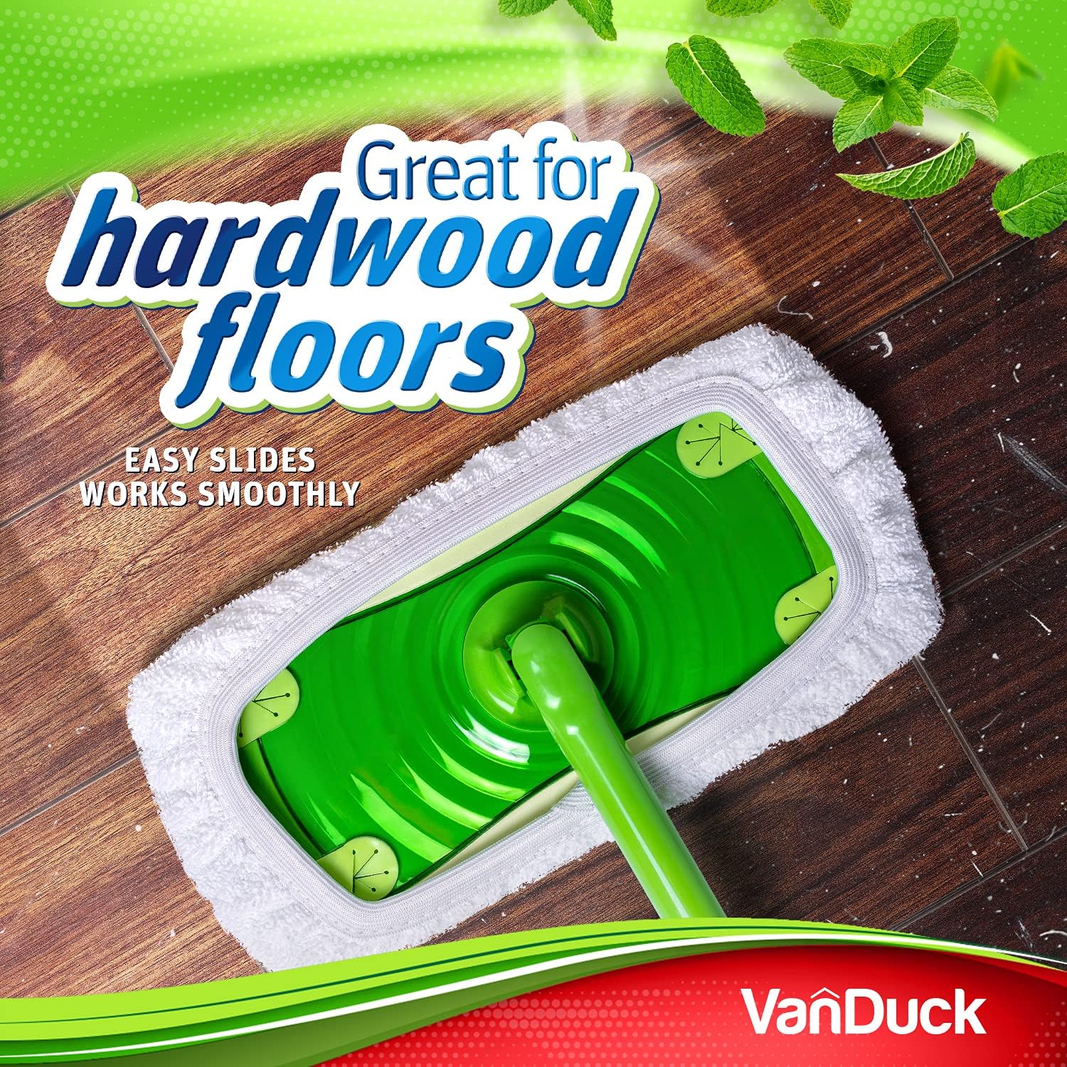 Reusable 100% Cotton Mop Pads Compatible with Sweeper (2-Pack) | Terry Cloth Mop Cover Washable for Wet Mopping and Floor Cleaning (Handle Not Included)